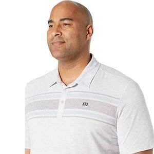 Travis Mathew Gray Performance Polo Shirt
